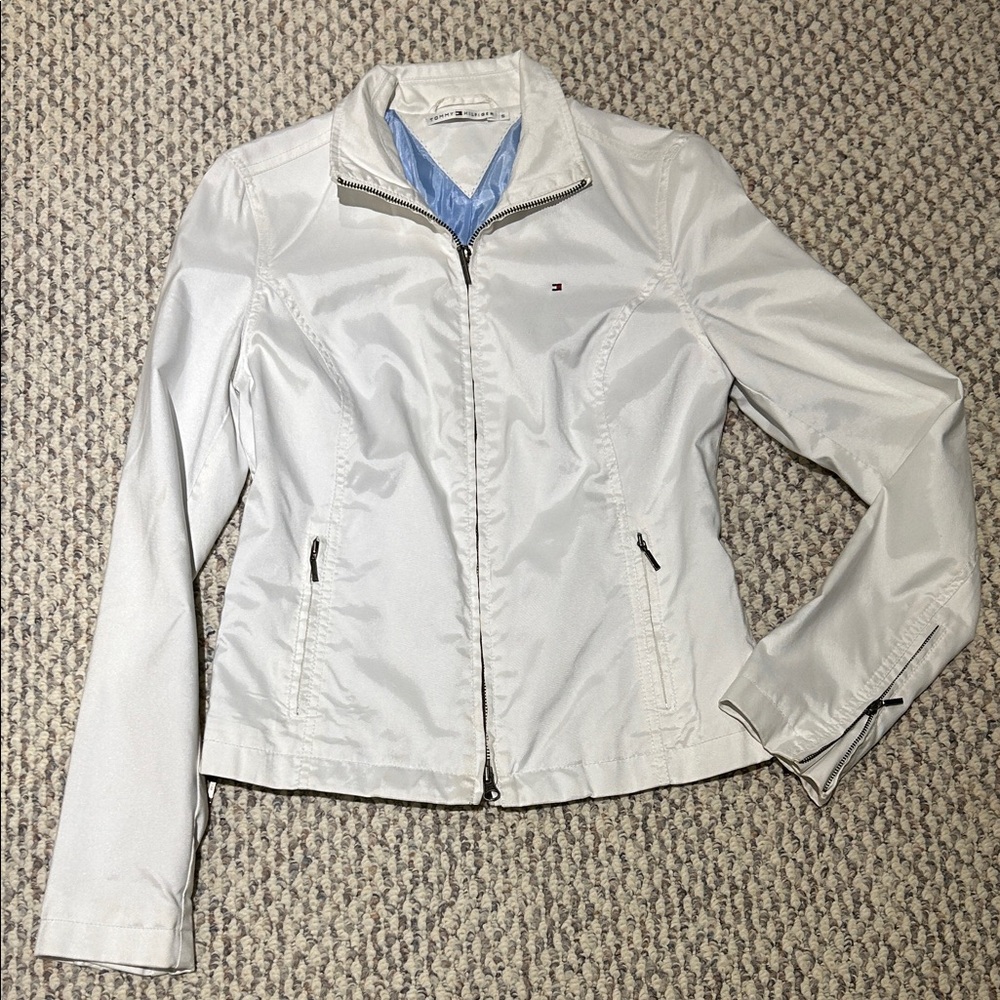 Tommy Hilfiger Women's White Utility Jacket